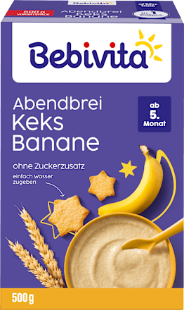 Abendbrei Keks Banane, ab dem 5. Monat, 500 g