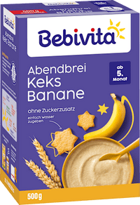 Abendbrei Keks Banane, ab dem 5. Monat, 500 g