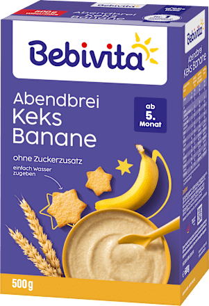 Abendbrei Keks Banane, ab dem 5. Monat, 500 g