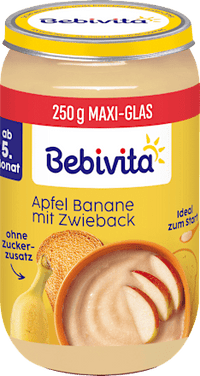 Frucht & Getreide Apfel Banane mit Zwieback, ab dem 5. Monat, 250 g