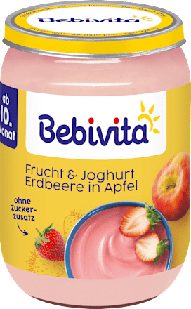 Frucht & Joghurt Erdbeere in Apfel, ab dem 10. Monat, 190 g