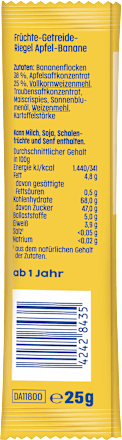 Fruchtriegel Apfel-Banane, ab 1 Jahr, 25 g