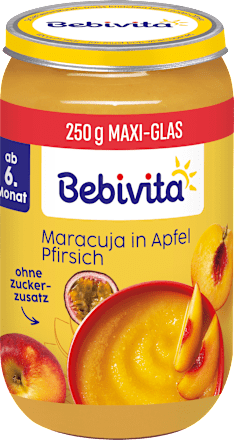 Früchte Maracuja in Apfel mit Pfirsich, ab dem 6. Monat, 250 g