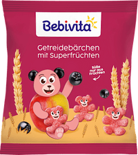 Kindersnack Getreide-Bärchen mit Superfrüchte, ab 1 Jahr, 30 g