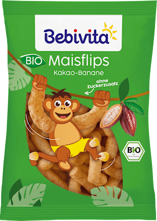 Kindersnack Maisflips Kakao-Banane ab 3 Jahren, 30 g