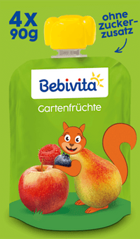 Quetschie Bärenstark Gartenfrüchte ab 1 Jahr (4x90 g), 360 g