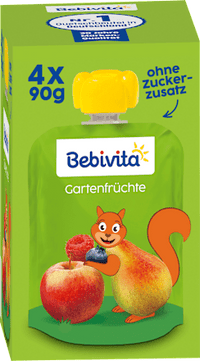 Quetschie Bärenstark Gartenfrüchte ab 1 Jahr (4x90 g), 360 g