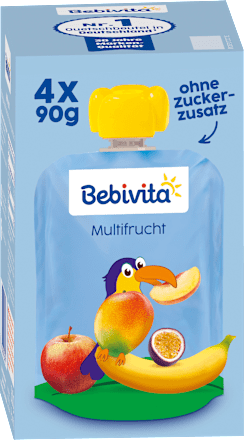 Quetschie Kinderspass Multifrucht ab 1 Jahr (4x90 g), 360 g