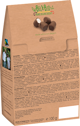 Marshmallows mit Schokolade umhüllt, 100 g BEL & BIO
