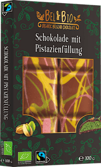Schokolade mit Pistazienfüllung, 100 g