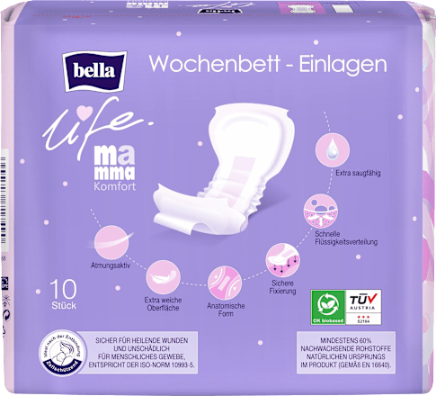Wochenbett Einlagen life Komfort, 10 St