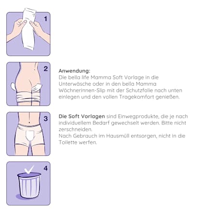 Wochenbetteinlagen life soft Hygienevorlagen, 15 St