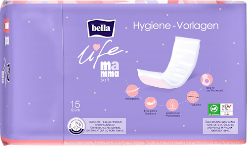 Wochenbetteinlagen life soft Hygienevorlagen, 15 St