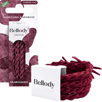 Haargummis Bordeaux Rot, 4 St