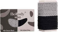 Haargummis Mini Schwarz & Grau, 20 St Bellody