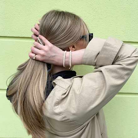 Haarelastiekjes Origineel Champagne Beige, 4 stuks
