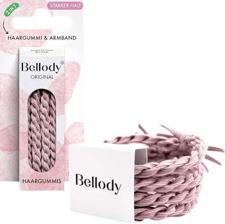 Haarelastiekjes Original Mellow Rose, 4 stuks