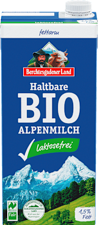 Melk, houdbare Alpenmelk, 1,5% vet, lactosevrij, 1 l