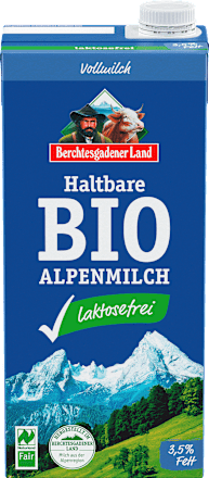 Melk, houdbare Alpenmelk, 3,5% vet, lactosevrij, 1 l