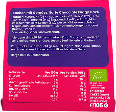 Chocolate Fudgy Cake, 105 g