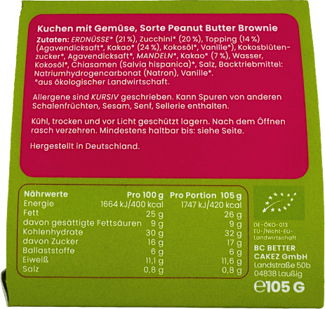 Peanutbutter Brownie, 105 g