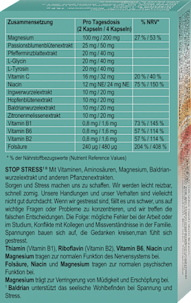 Stop Stress Dag Capsules, 30 stuks, 15,6 g