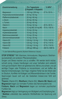 Stop Stress Dag Capsules, 30 stuks, 15,6 g