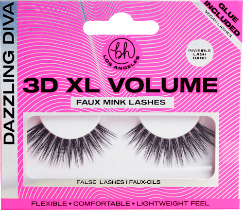 Künstliche Wimpern 3D XL Volume Dazzling Diva (1 Paar), 1 g bh cosmetics