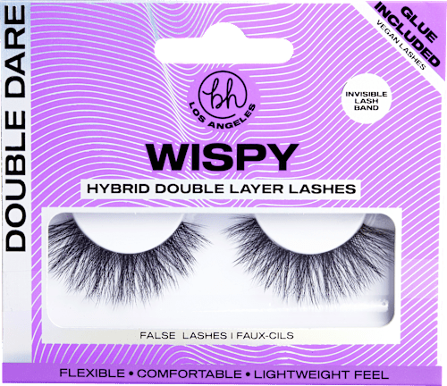 Künstliche Wimpern Wispy Double Dare (1 Paar), 1 g bh cosmetics