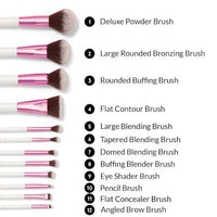 Pinselset Crystal Quartz 12tlg mit Kosmetiktasche, 1 St bh cosmetics