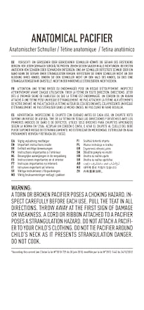 Fopspeen Kleur Latex anatomisch, groen/crème, maat 1, vanaf geboorte, 2 stuks