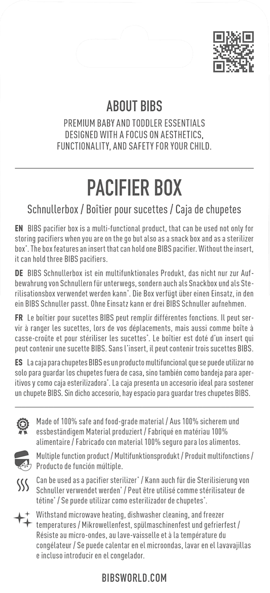 BIBS Schnullerbox braun, 1 St