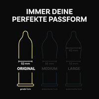 Kondome Bunte Vielfalt, Breite 52 mm, 20 St