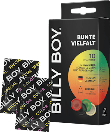 BILLY BOY Kondome Bunte Vielfalt, Breite 52 mm, 10 St