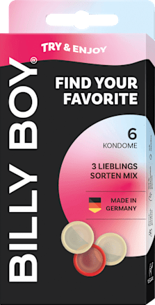 Kondome Find your Favorite, Breite 56 & 52mm, 6 St