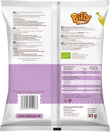 Kindersnack Mini Maisstangen mit Hirse Banane ab 3 Jahren, 30 g