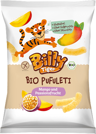 Kindersnack Pufuleti Mango & Passionsfrucht ab 3 Jahren, 35 g