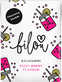 Kaugummi, Fizzy Berry Flavour, zuckerfrei (10 Stück), 24 g