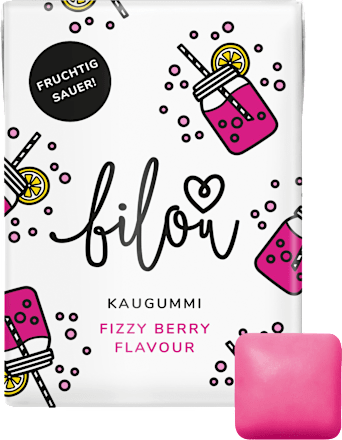 Kaugummi, Fizzy Berry Flavour, zuckerfrei (10 Stück), 24 g
