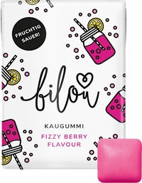 Kaugummi, Fizzy Berry Flavour, zuckerfrei (10 Stück), 24 g