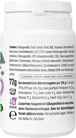 Kaugummi, Party Mix, zuckerfrei (30 Stück), 72 g