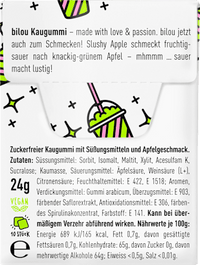 Kaugummi, Slushy Apple Flavour, zuckerfrei (10 Stück), 24 g