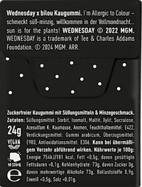 Kauwgom, Woensdag Ik Ben Allergie Voor Kleurstoffen, suikervrij, 24 g