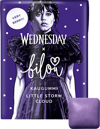 Kaugummi, Wednesday Little Storm Cloud, zuckerfrei, 24 g