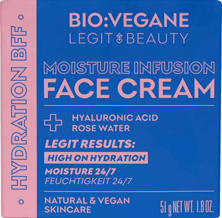 Feuchtigkeitscreme Moisture Infusion, 50 ml BIO:VEGANE
