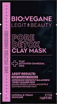 Gesichtsmaske Pore Detox Clay Mask (2x5 ml), 10 ml BIO:VEGANE