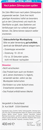 Mundspülung Zahnmilch fluoridfrei, 400 ml