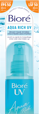 Sonnenspray Gesicht aqua rich UV, LSF 50, 60 ml Bioré