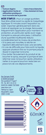 Sonnenspray Gesicht aqua rich UV, LSF 50, 60 ml Bioré