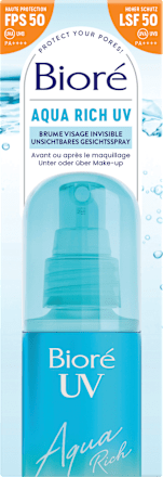 Sonnenspray Gesicht aqua rich UV, LSF 50, 60 ml Bioré